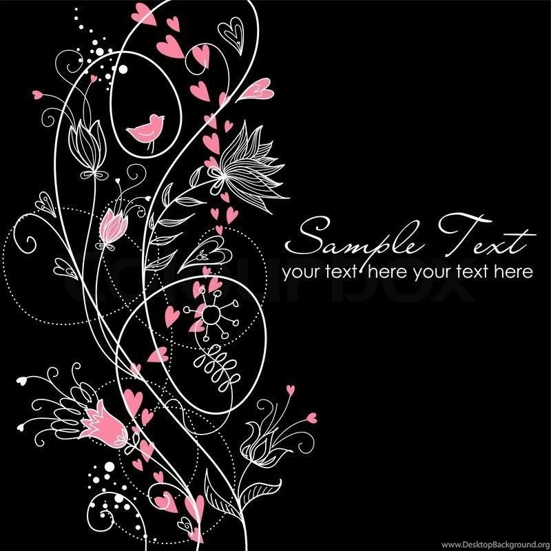 Glamorous Floral Black And White Backgrounds
