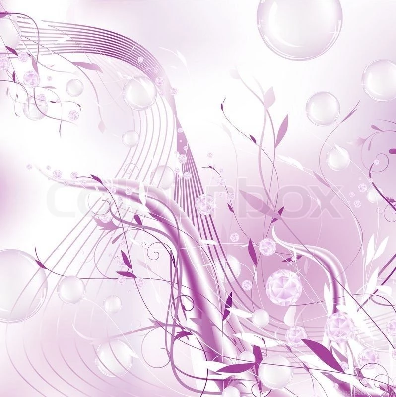 Fashion Diamond Floral Abstract Glamorous Backgrounds With Bubbles ...