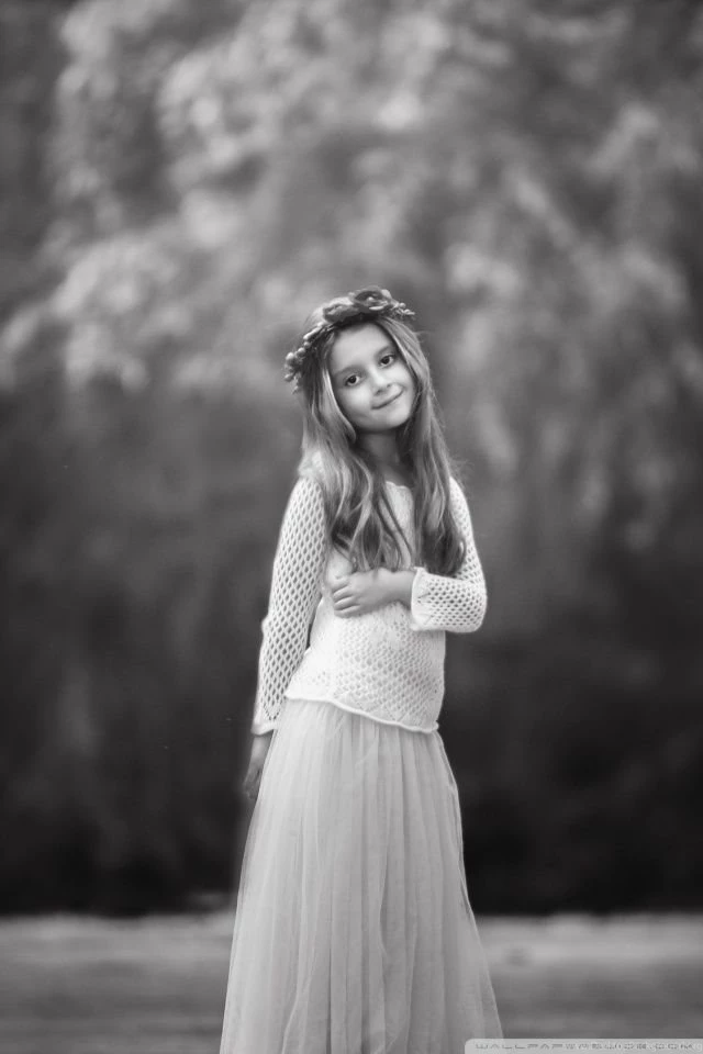 Child Girl Black And White Photography HD Desktop Wallpapers ...