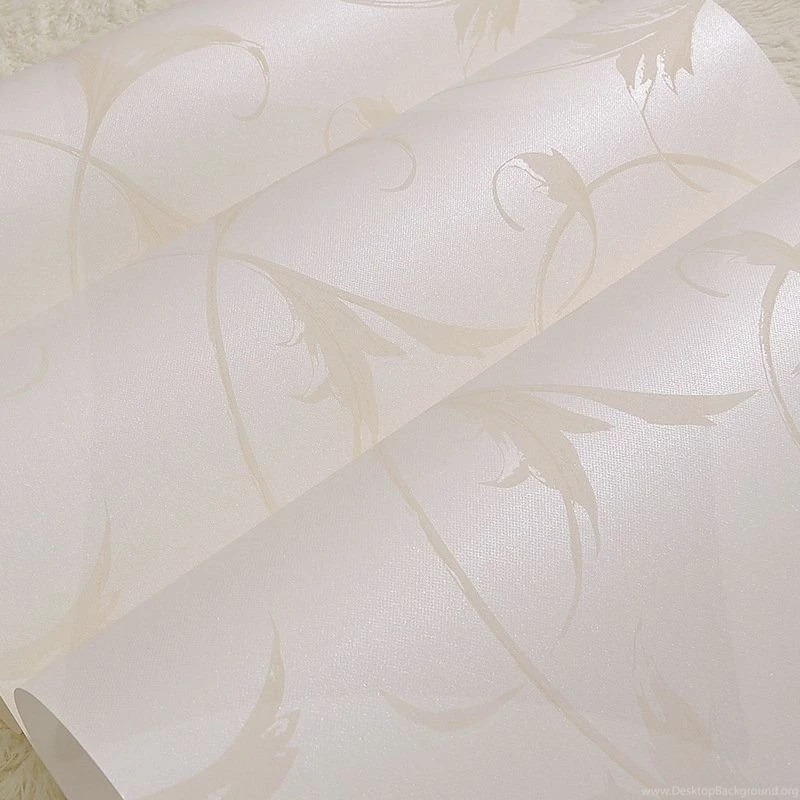Wall Paper Roll Embossing Non Woven Fabrics Wallpapers White And ...