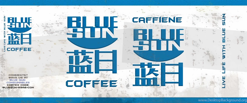Serenity Blue Sun Coffee Firefly Label