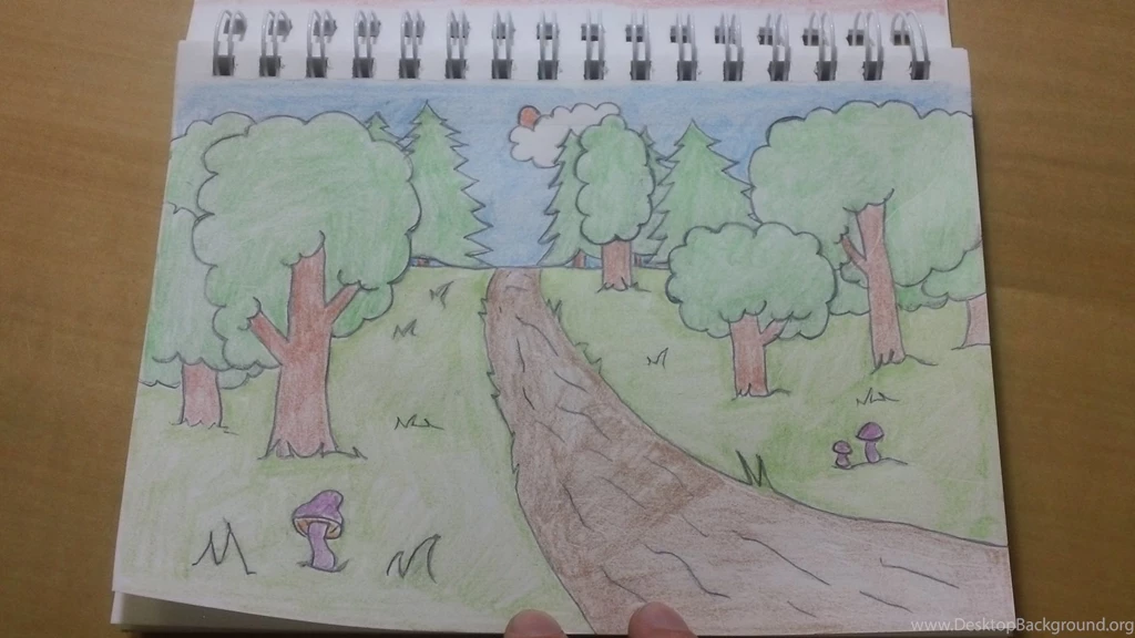 191 How To Draw! Cool Easy Cartoon Forest Backgrounds YouTube