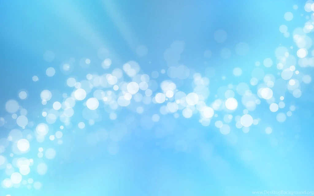 Abstract Blue Lights Circles Bubbles Bokeh