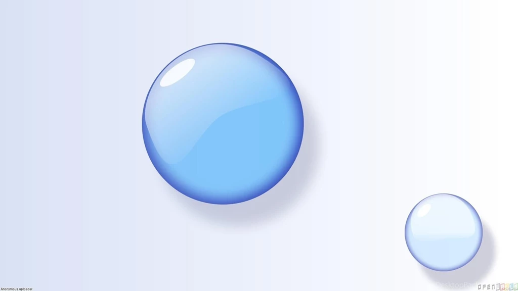 Two Blue Bubbles Wallpapers