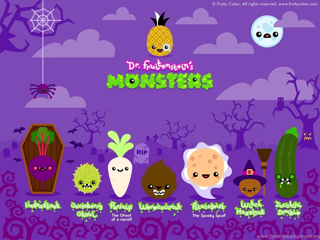 Fruity Cuties   Doctor Fruitenstein's Monsters Desktop Wallpapers ...