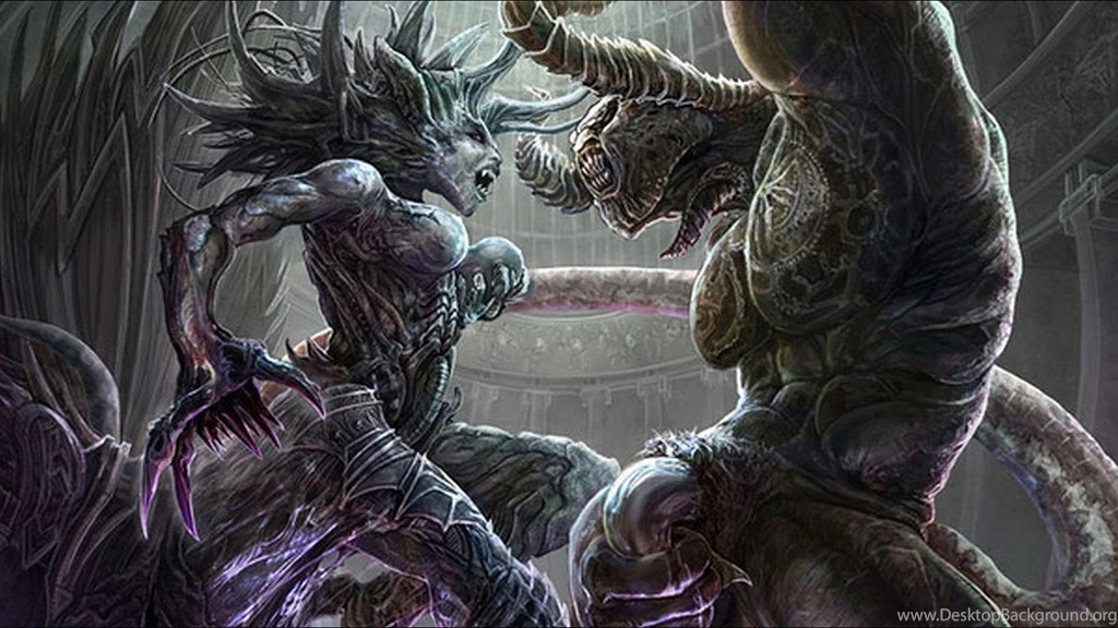 Battle Between Monsters Wallpaper Backgrounds