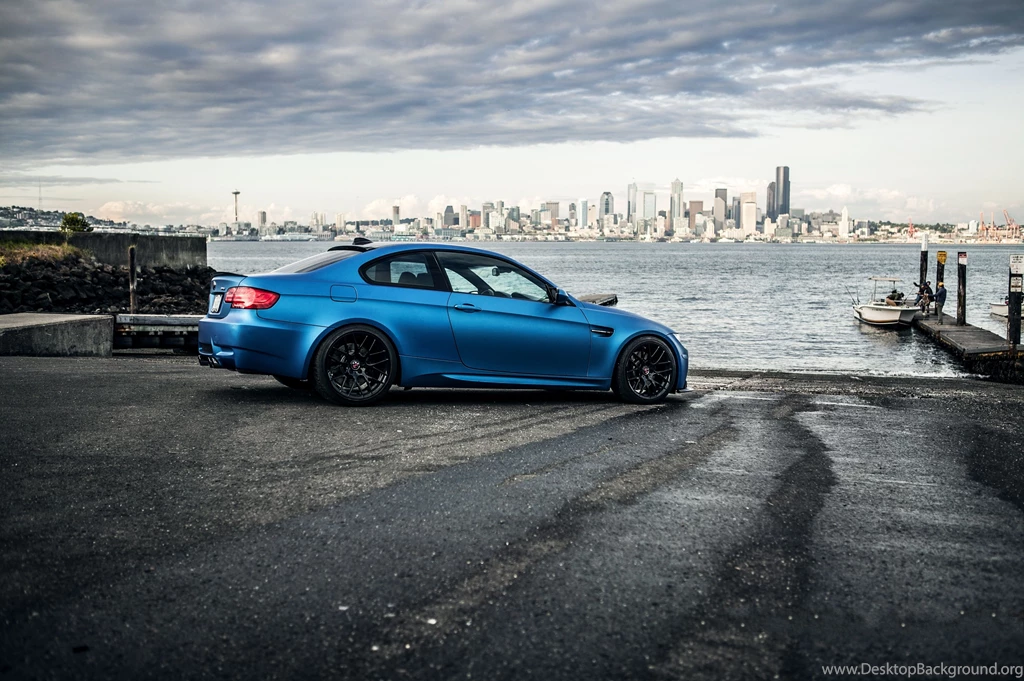 Download Wallpapers Bmw, M3, E92, Matte Blue, Wheels, Black ...
