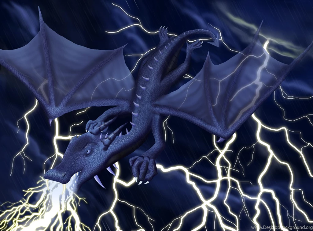 Blue Lightning Dragon   (