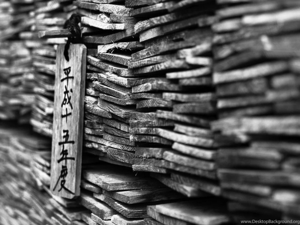 Japan, Stones, Grayscale, Kanji, Depth Of Field, Ornaments, Slate ...