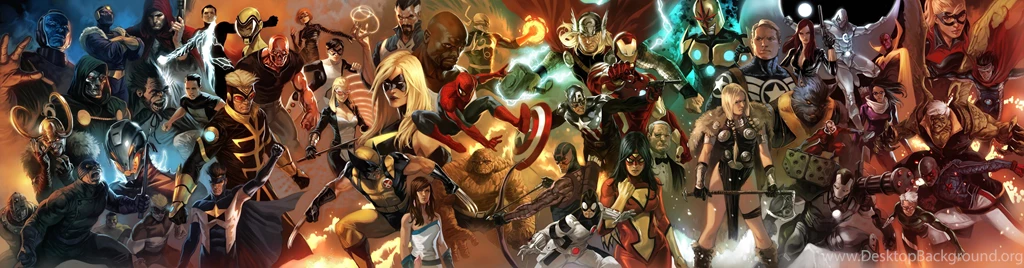 Iron Man, Thor, Spider man, Captain America, Fantastic Four ...