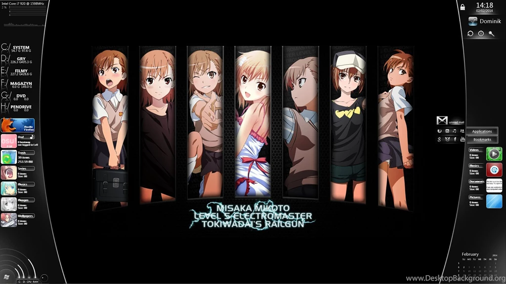 Misaka Mikoto Desktop By Evedoo On DeviantArt