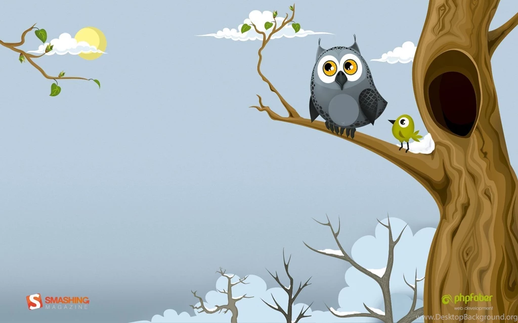 1680x1050 Owl In The Spring Desktop PC And Mac Wallpapers