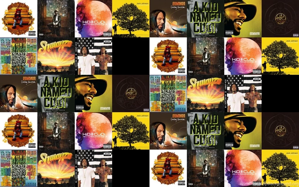 Kanye West Graduation Kid Cudi Man On Moon Wallpapers « Tiled ...