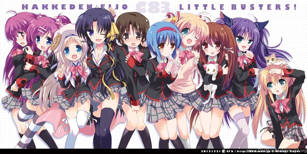Futaki Kanata Group Hizuki Yayoi Kurugaya Yuiko Little Busters ...