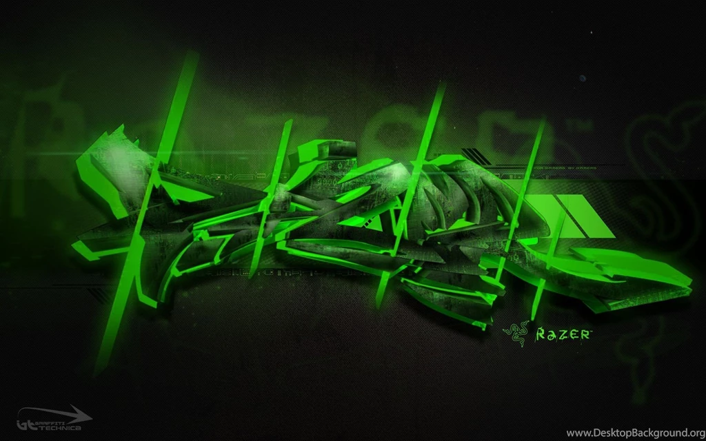 Graffiti 3D Green HD Wallpapers Wide