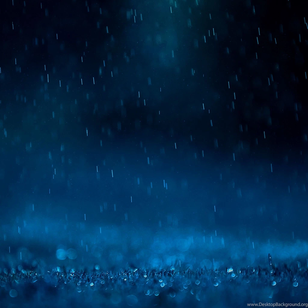 Awesome Blue Rain iPad Air Wallpapers Download