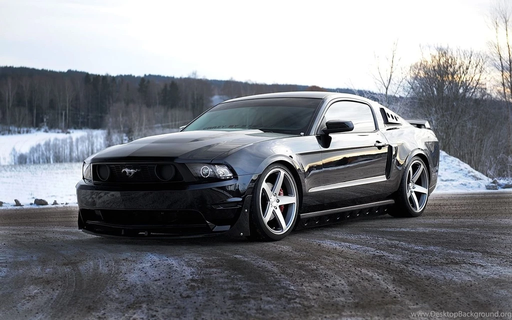 1440x900 Mustang, Ford, Mustang, Black, Front, Ford, Black, Road ...