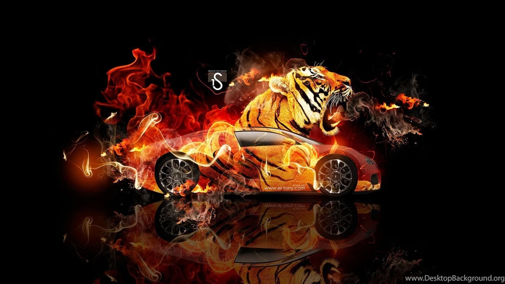 Bugatti Veyron Fantasy Tiger Fire Car 2014 « El Tony