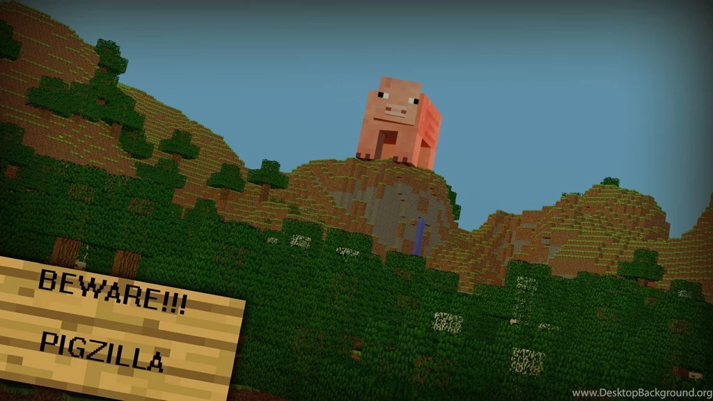 Minecraft Wallpapers 1 Pigzilla By Rwwpl On DeviantArt