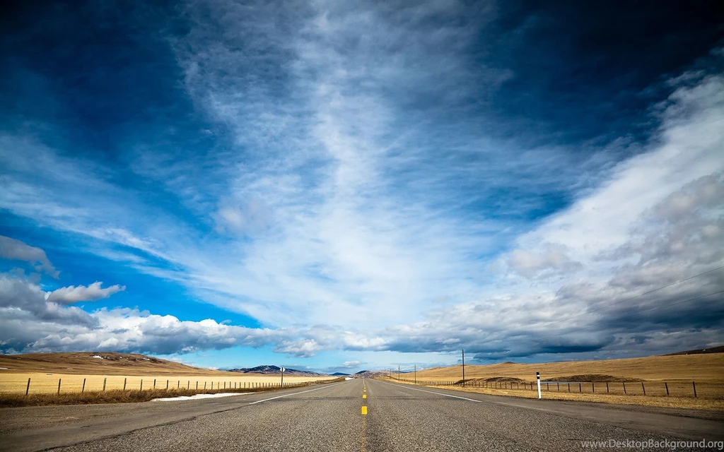 Road Night Sky Wallpapers