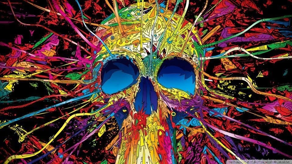 Colorful Skull HD Desktop Wallpapers : High Definition : Mobile
