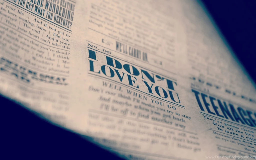 Newspaper Love Macro Mood Emotion Wallpapers