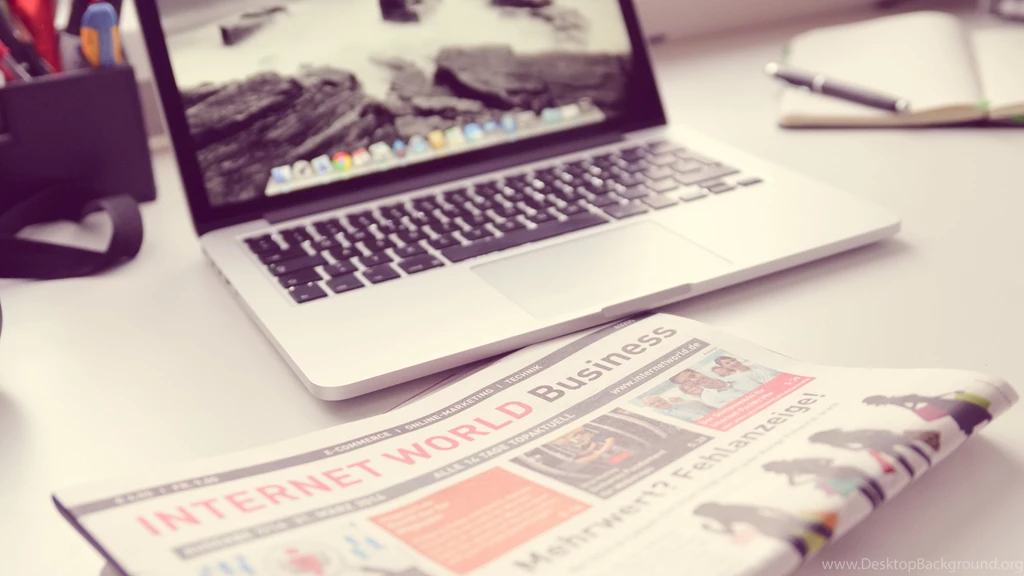 MacBook, Newspaper And Sony DSLR Wallpapers :: HD Wallpapers