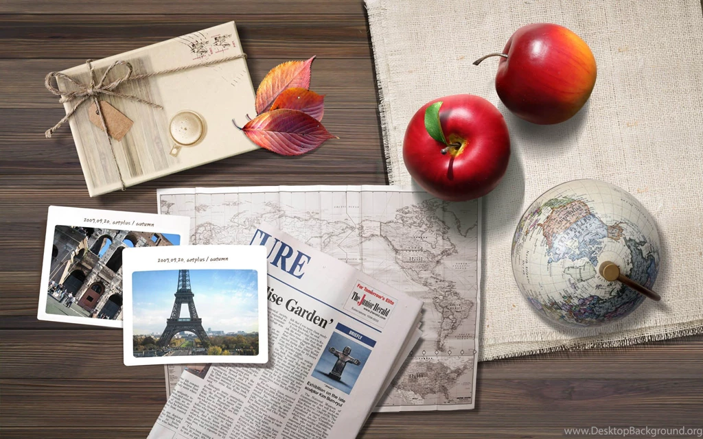Apple And Maps Newspaper Wallpapers