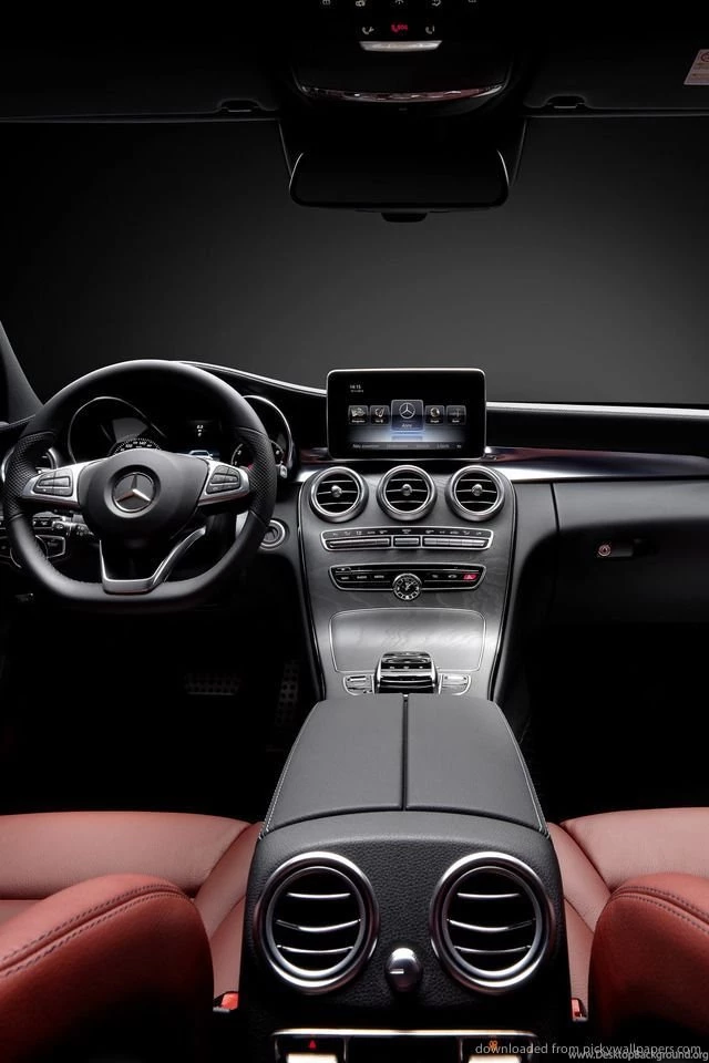 Download Grey Mercedes Benz C Class Interior Wallpapers For Iphone 4 Desktop Background