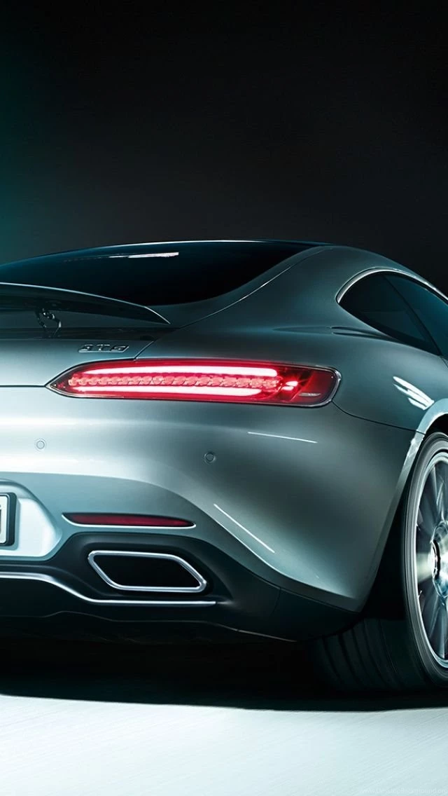 Silver Mercedes AMG GT iPhone 5 Wallpapers