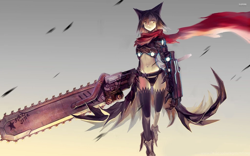 Catgirl With A Chainsaw Wallpapers Anime Wallpapers
