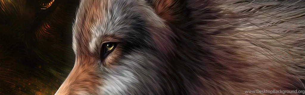 Download Wallpapers 3840x1200 Art, Wolf, Graphics, Wool Dual Wide ...