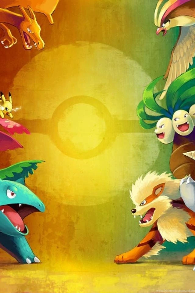 HDscreen: Pokemon Artwork Blue Red Vs Desktop Bakcgrounds