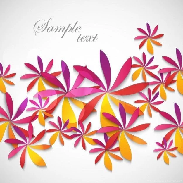 Floral Colorful Backgrounds Vector