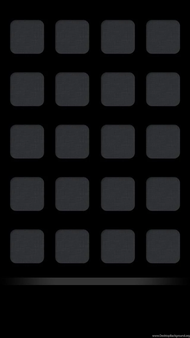 Plain Black Shelf Iphone 5 Icon Wallpapers