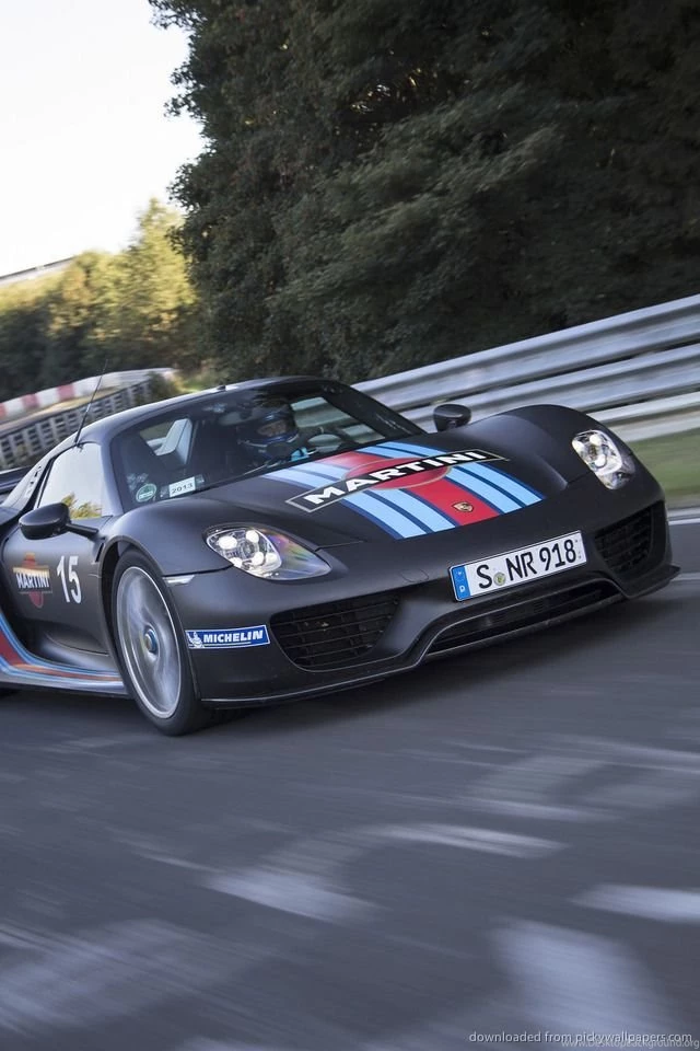Download Porsche 918 Spyder Front Wallpapers For iPhone 4