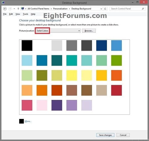 Backgrounds Show Image Or Solid Color In Windows 8 Or 8.1