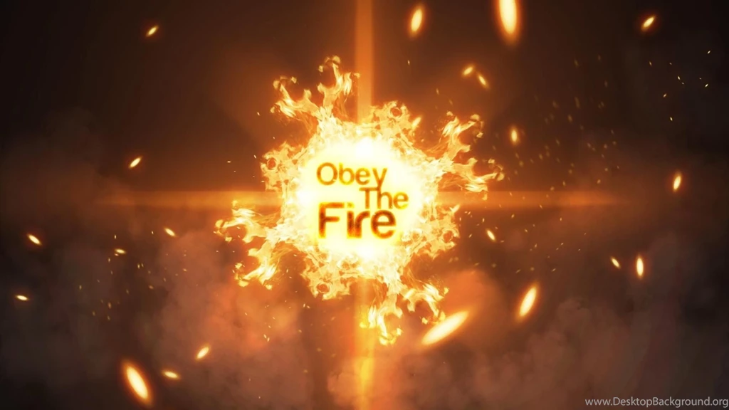 Abstract Text Fire Obey Wallpapers
