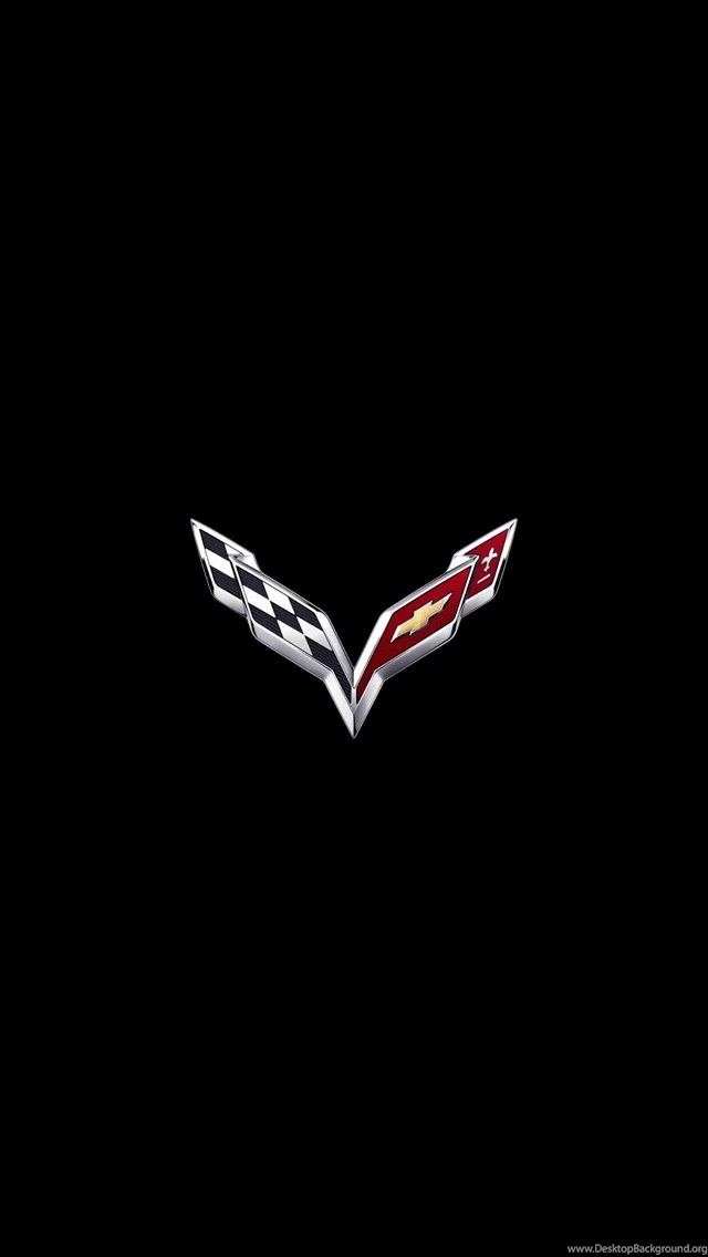 Corvette Logo iPhone 5 Wallpapers (640x1136)