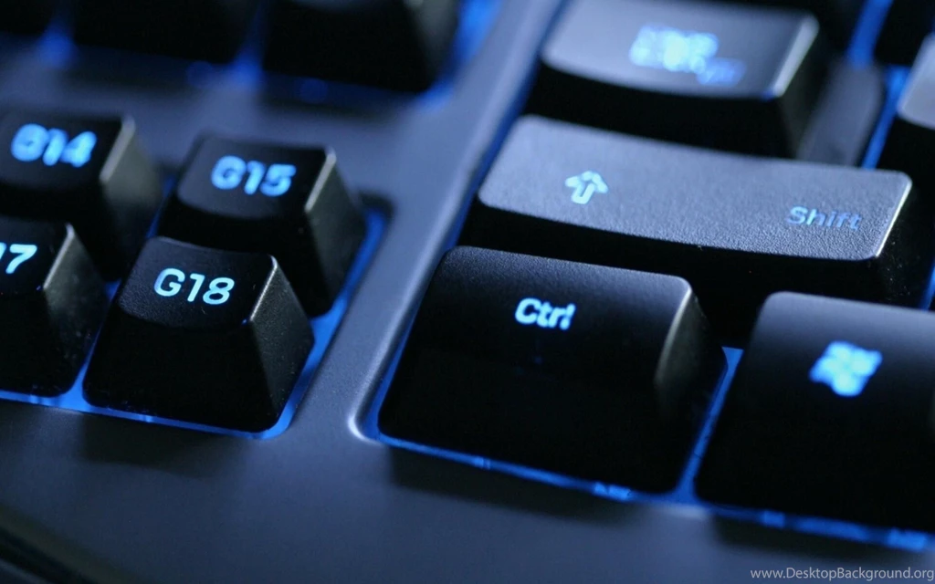 3D Keyboard Blue Light Wallpapers HD