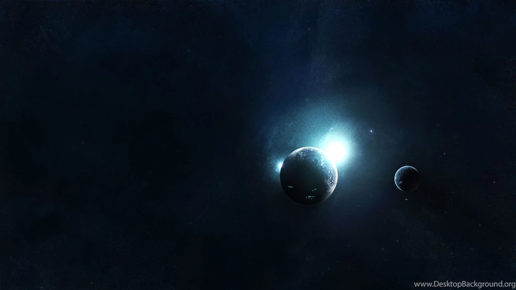 Small Planets In The Blue Light Widescreen Wallpapers