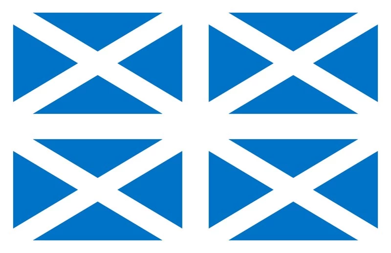 Scotland Flag Fabric   Rengal   Spoonflower