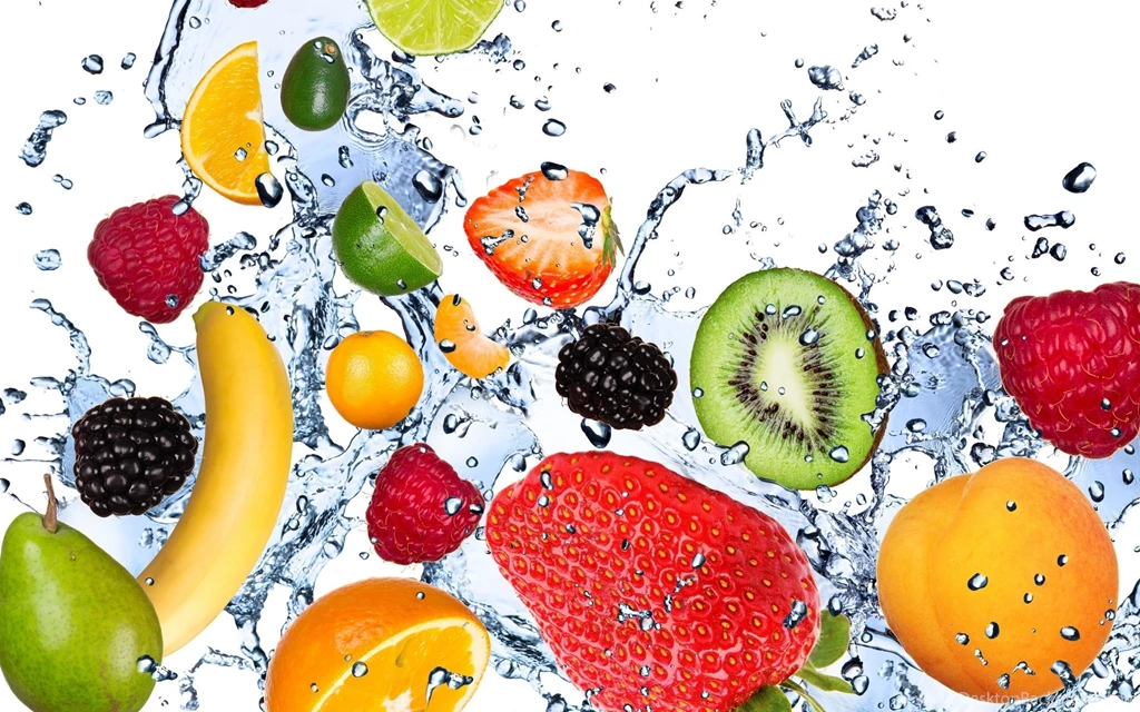 Download Wallpapers Fruits, Fresh, Water, Drops, Spray, Avocado ...