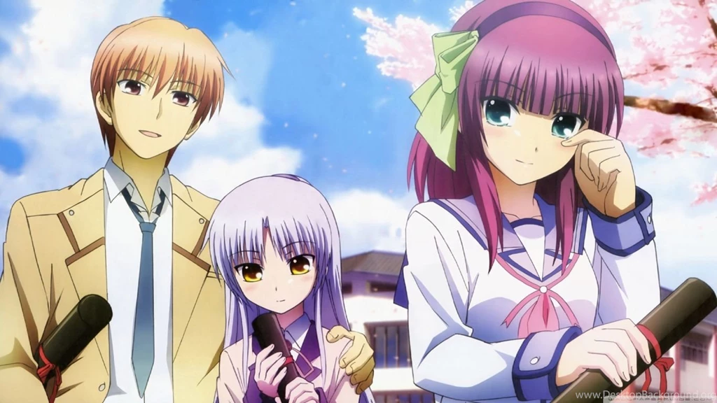 Angel Beats! Otonashi, Yuri And Angel HD Desktop Wallpapers ...