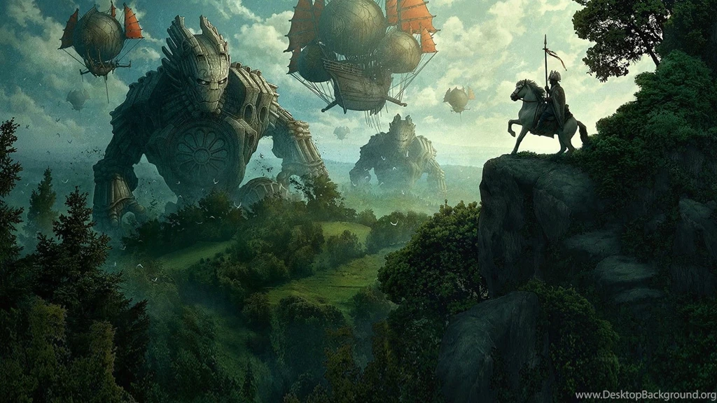 Horses Hot Air Balloons Steam Punk Medival Wallpapers ...