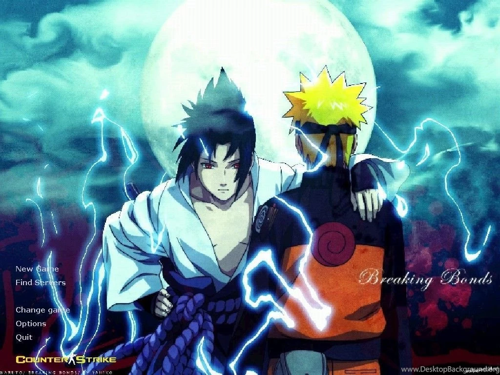 Naruto & Sasuke Backgrounds (Counter Strike 1.6 > GUIs > Menu ...