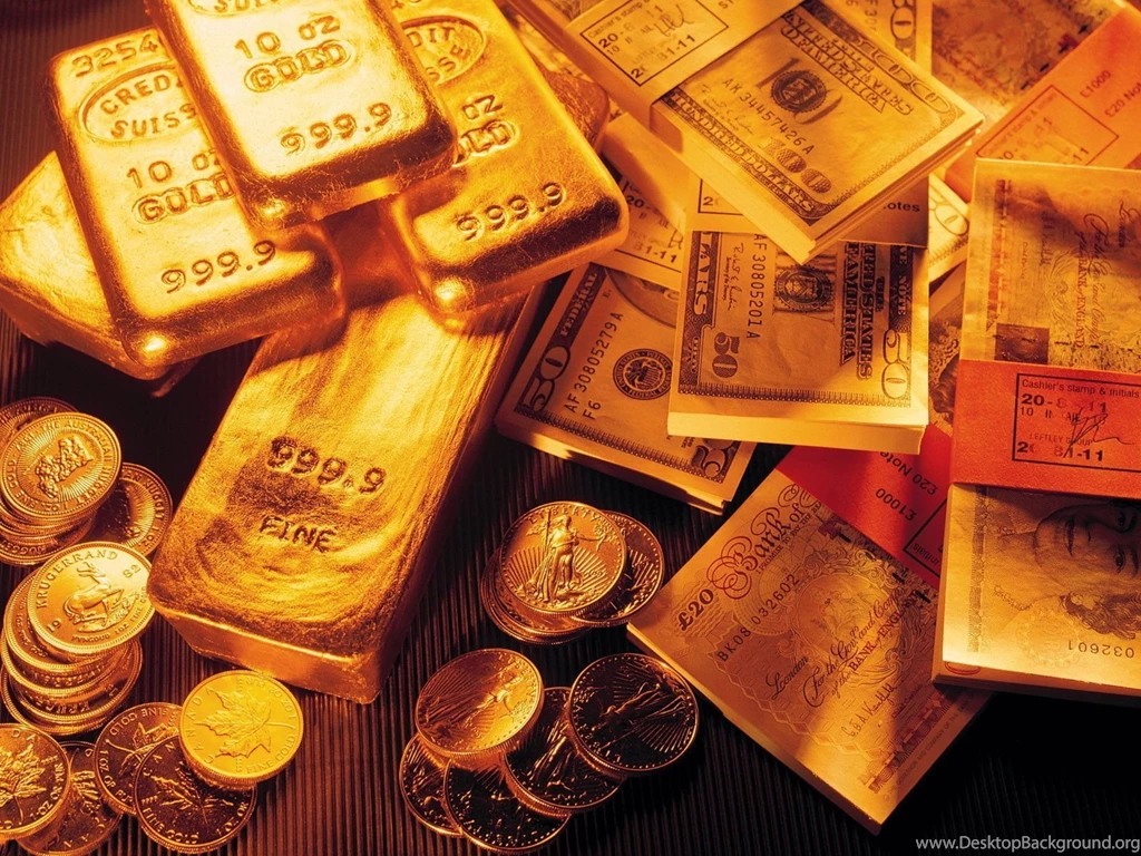 Gold And Currency Notes Wallpapers And Images Wallpapers ...