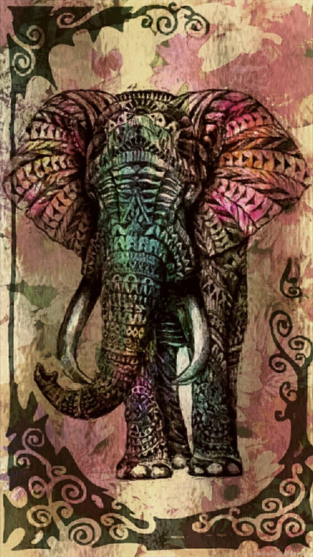 Tribal Elephant iPhone 6 Plus Wallpapers (1080x1920)