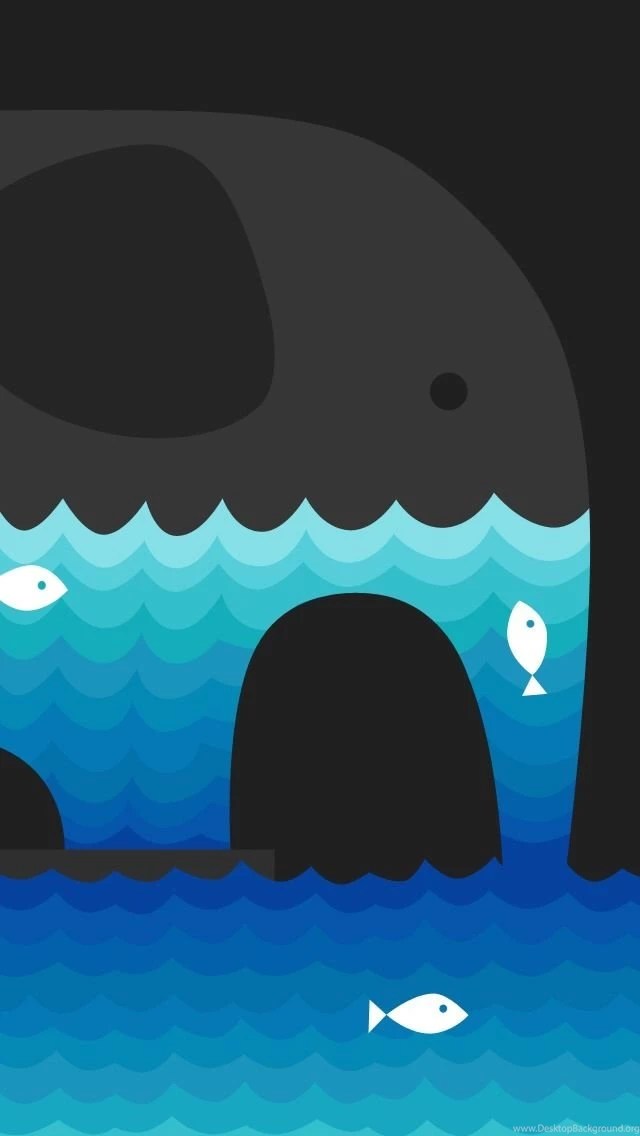 Abstract Elephant And Water Fish iPhone 5s Wallpapers Download ...