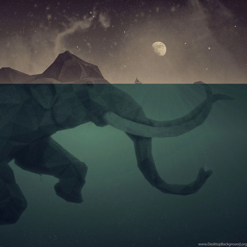 Elephant illust sea swim art 9 wallpaper.jpg